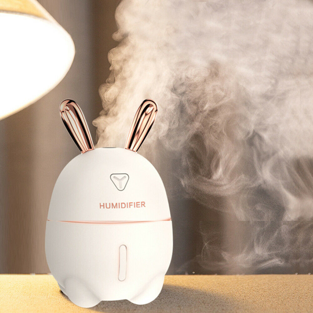 Air Humidifier Cute Rabbit Ultra-Silent USB Aroma Essential Oil 300ML Diffuser