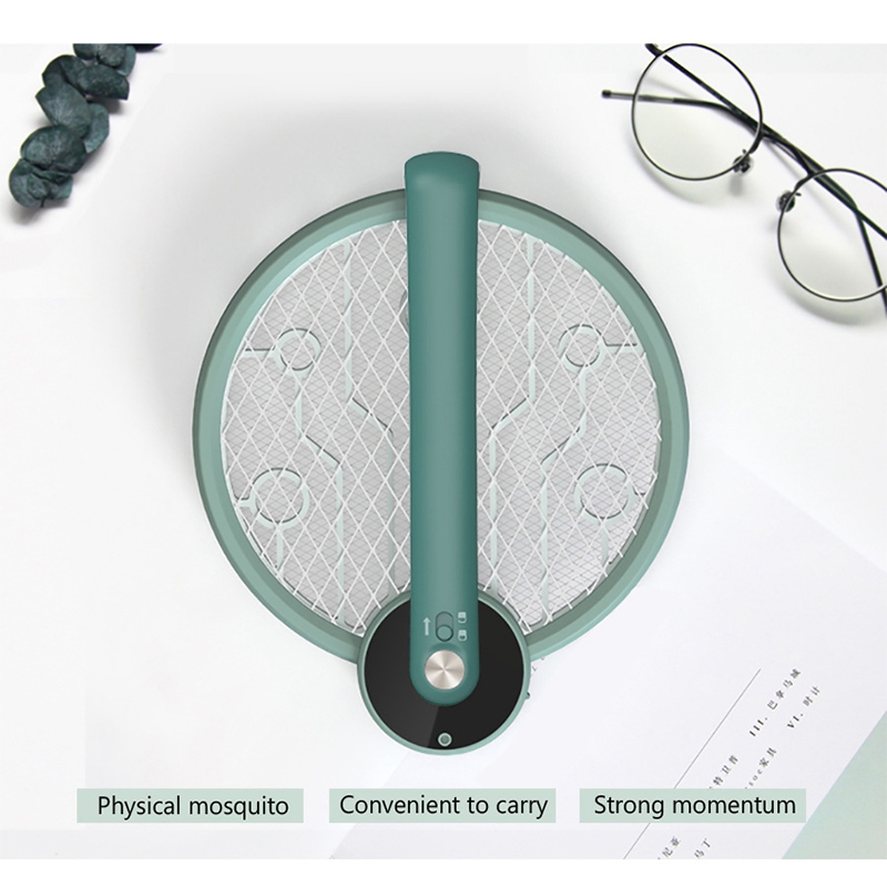 Foldable Rechargeable Mosquito 1000MAh Electric Mosquito USB Charging Swatter